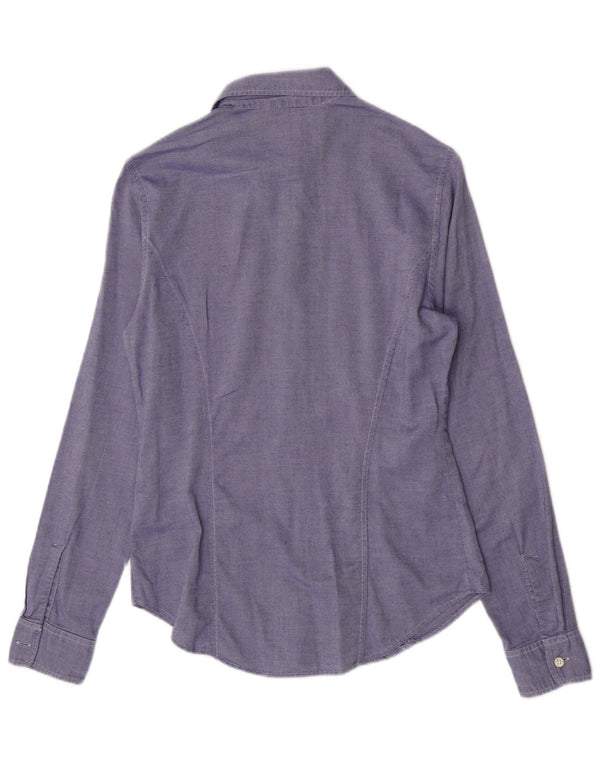Max & Co. Chemise Femme UK 12 Bleu Moyen Coton