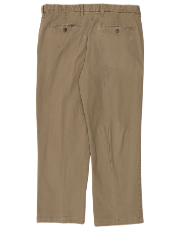 MARKS & SPENCER Pantalon Chino Coupe Regular Homme W34 L26 Coton Beige