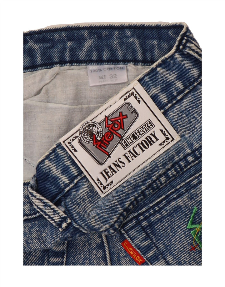 VINTAGE Womens Denim Skirt W32 Large Blue Cotton Vintage Vintage and Second-Hand Vintage from Messina Hembry 