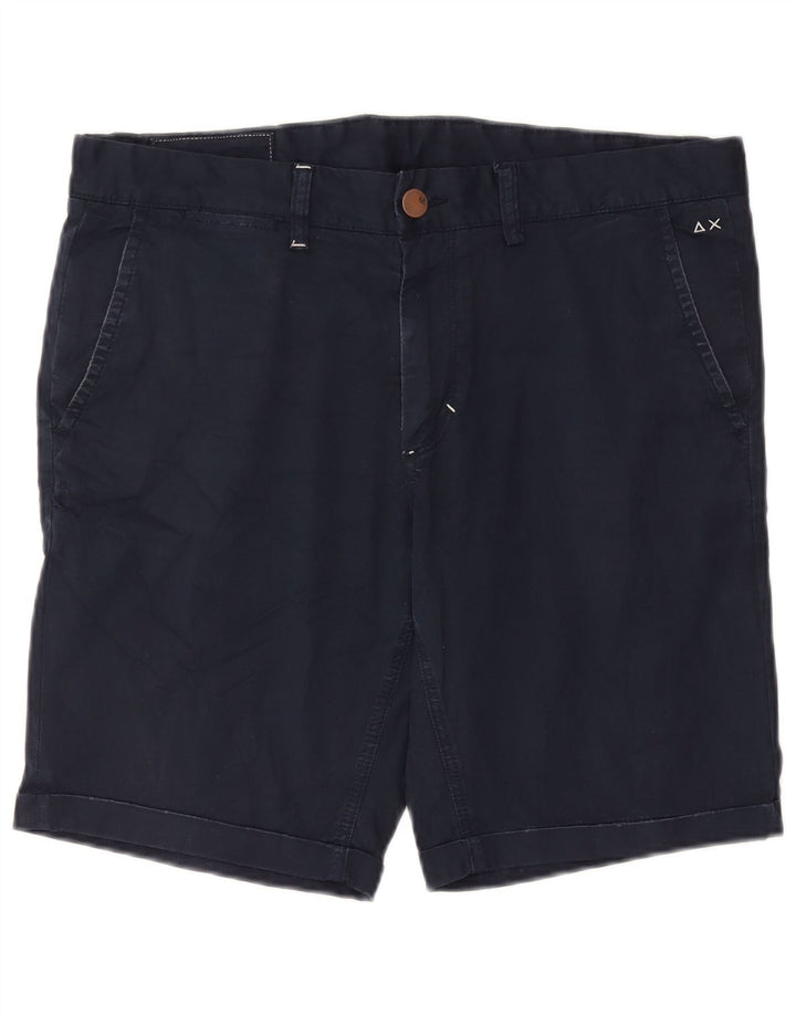 Sun68 Short Chino Homme W36 Large Bleu Marine Coton