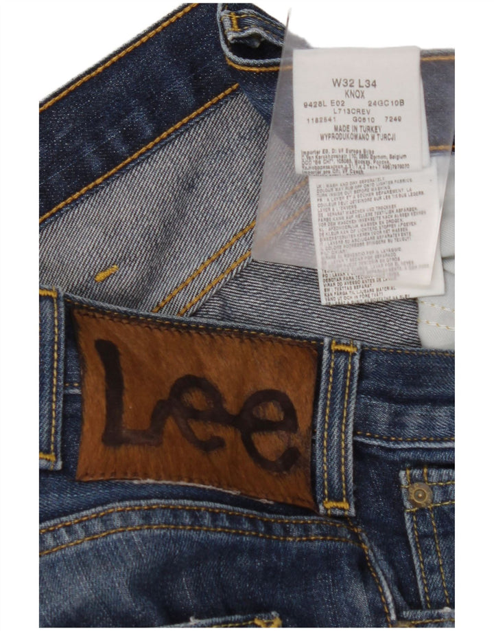 LEE Jean Droit Knox Homme W32 L34 Bleu Marine Coton