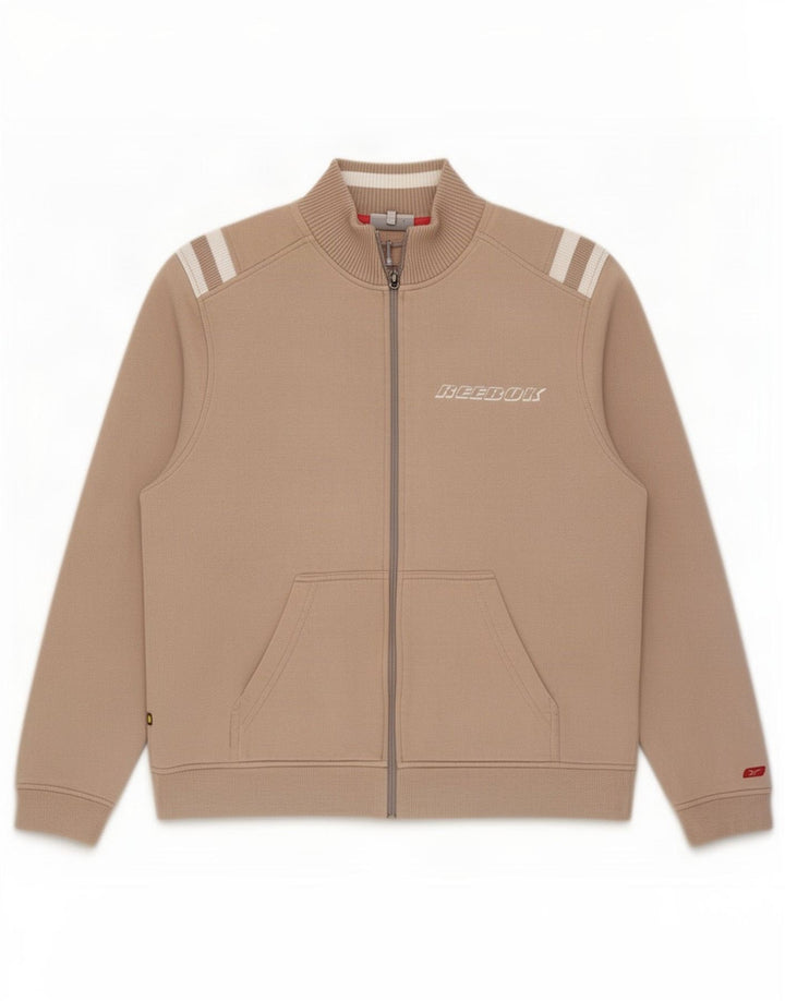 Reebok Veste de survêtement pour femme UK 44 Coton beige moyen