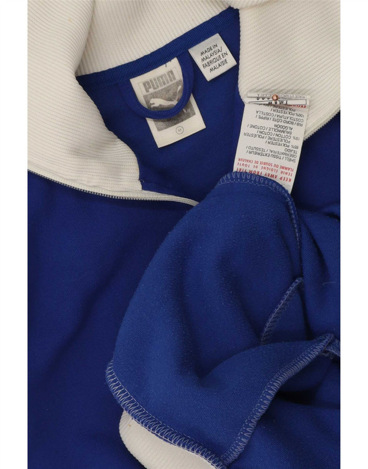 Puma Veste de Survêtement Graphique Homme Bleu Moyen Polyester Colorblock