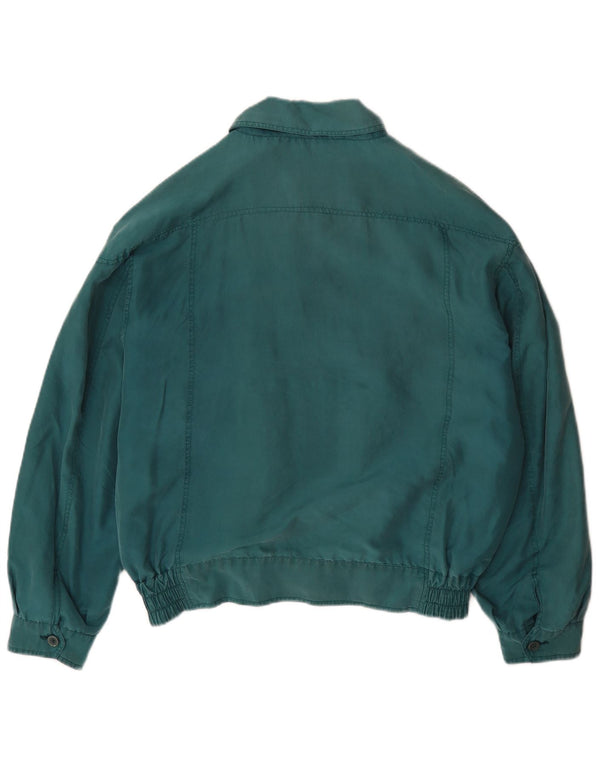 Raybest Veste Bomber Homme UK 40 Grande Soie Bleue