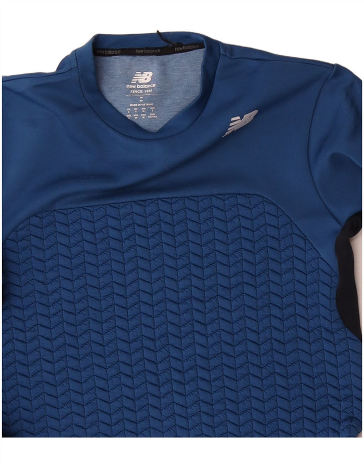 NEW BALANCE Sweat-shirt pour homme Petit Bleu Colorblock Polyester