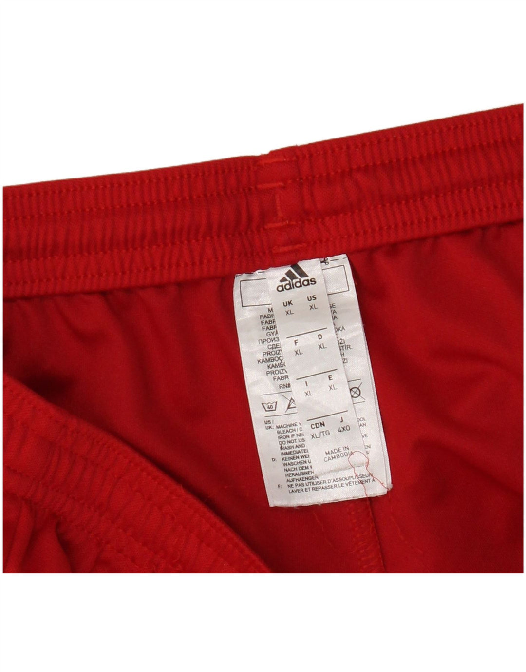 Adidas Short de sport Aeroready pour homme XL Rouge Polyester