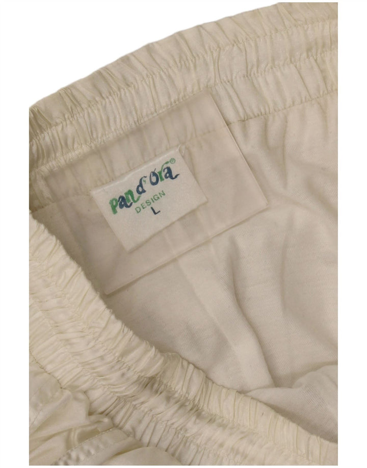 Pandora Pantalon De Survêtement Joggers Large Blanc Colourblock Polyamide Homme