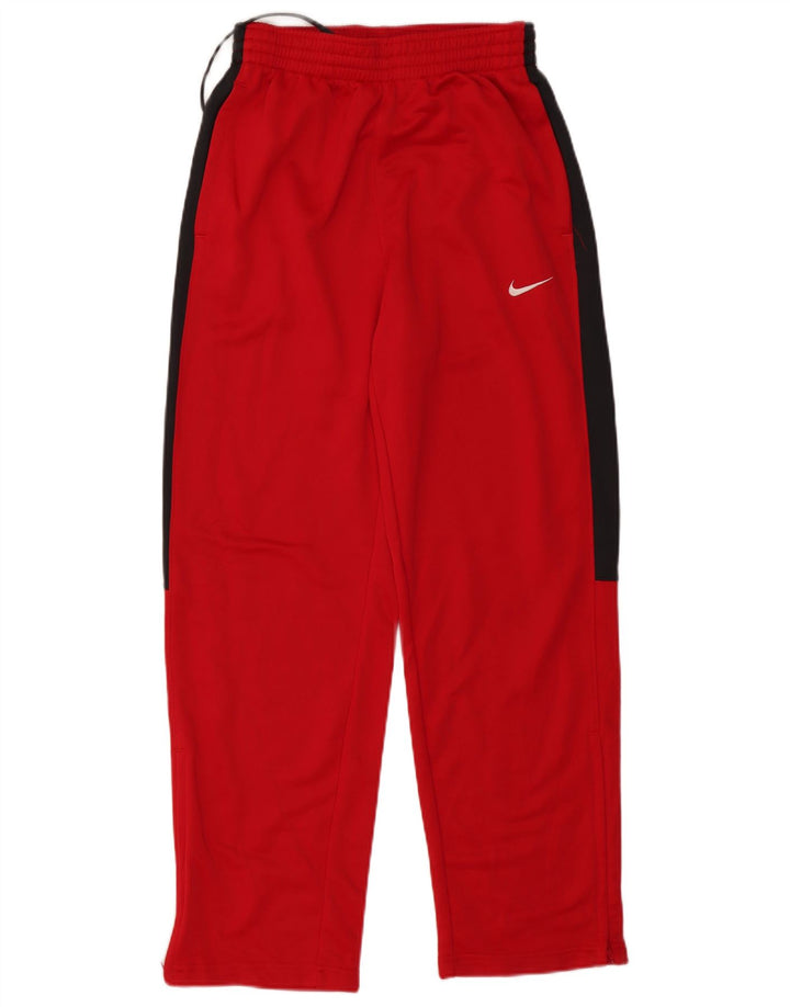 NIKE Pantalon de survêtement Dri Fit pour hommes, petit, rouge, color block, polyester
