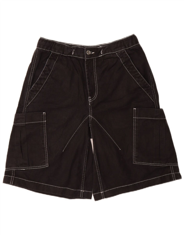 ZARA Short Cargo Homme Petit W30 Coton Noir