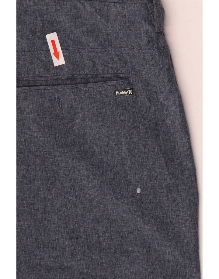 Hurley Short Chino Regular Homme Medium W30 Bleu Polyester