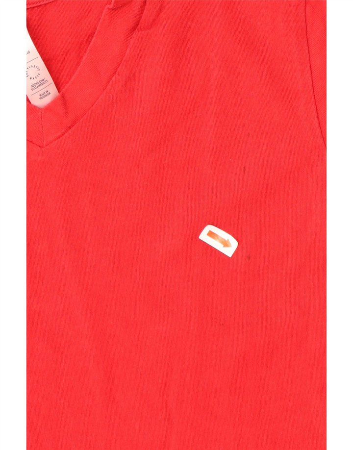ADIDAS Boys T-Shirt Top 9-10 Years Red Cotton