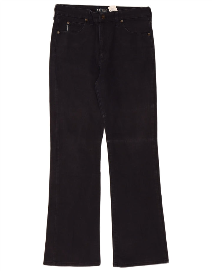 ARMANI Jean Bootcut Femme W30 L30 Coton Noir