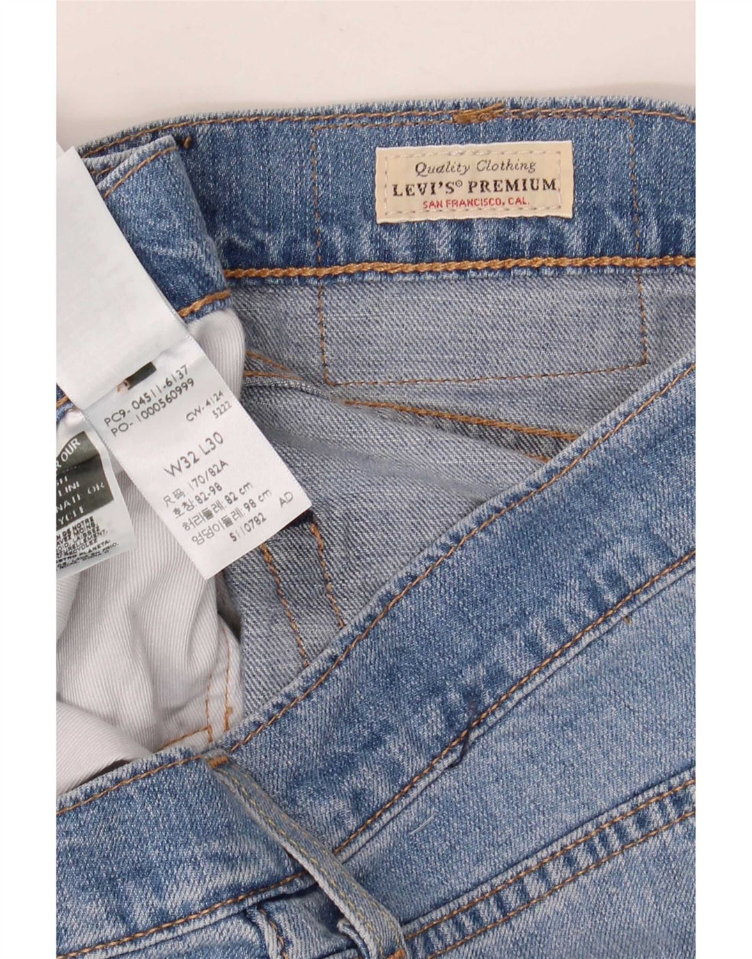 Levi's Jean Slim 511 Homme Bleu W32 L30 Coton
