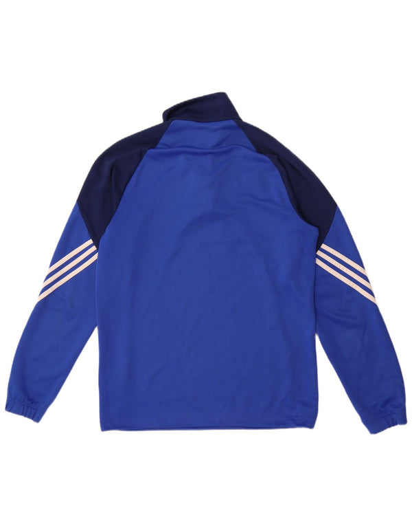 Adidas Haut de Survêtement Climalite Pullover Homme Bleu Moyen Colorblock