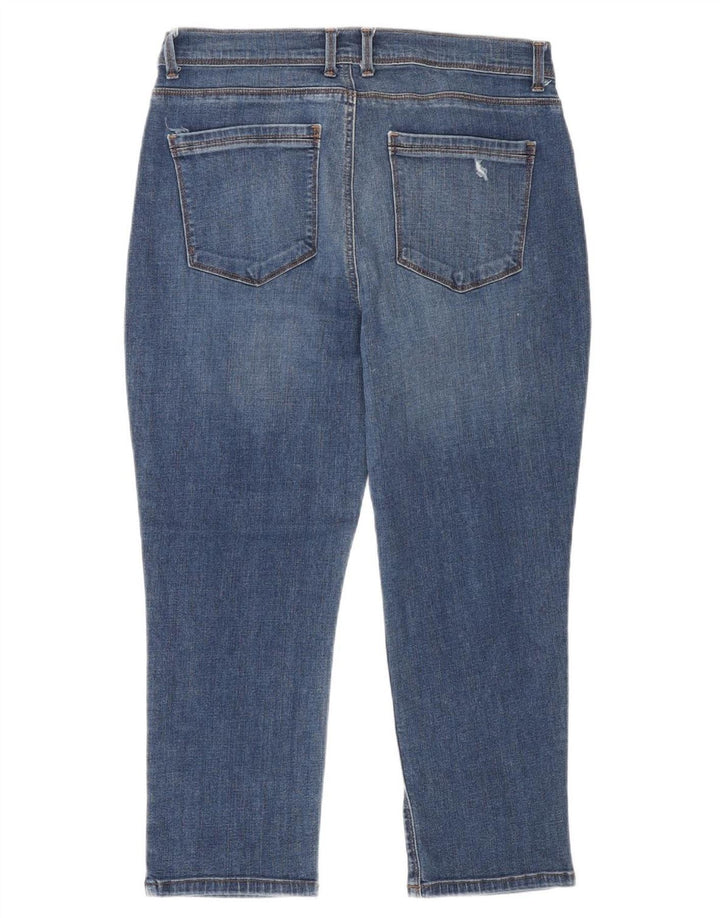 Lee Jeans Capri Femme US 10 Large W30 L23 Bleu Coton