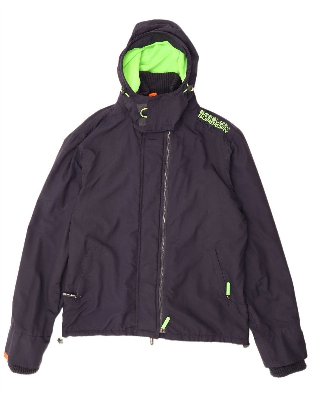 SUPERDRY Veste coupe-vent à capuche Windcheater pour hommes UK 44 2XL Bleu marine