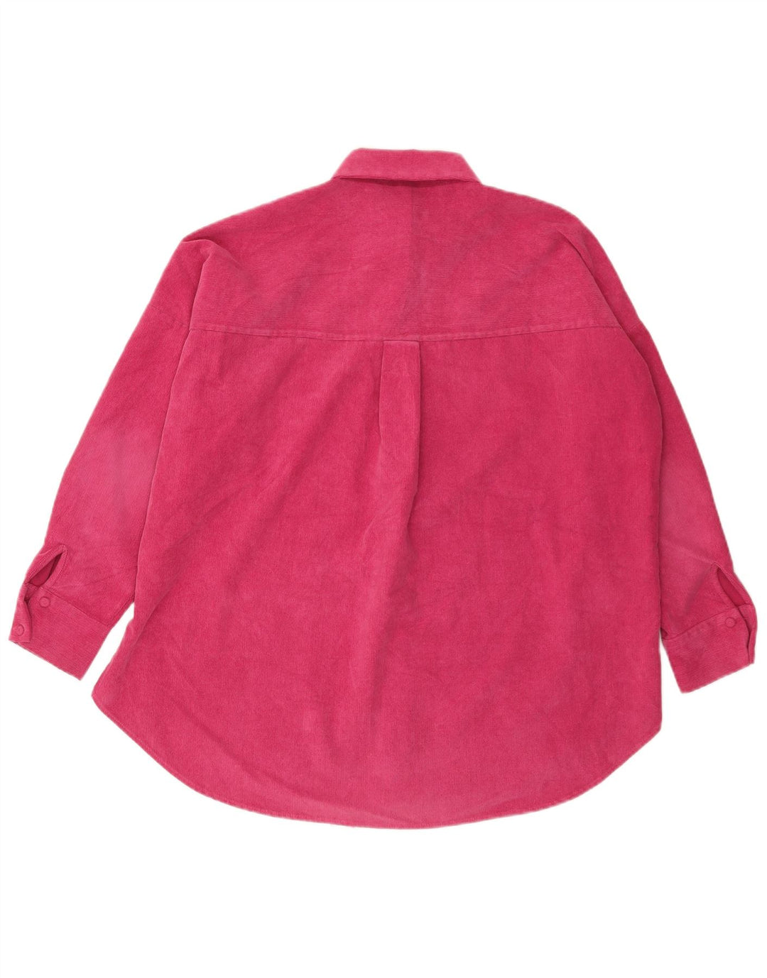 Zara Chemise surdimensionnée en flanelle pour femme UK 6 XS Rose Polyester