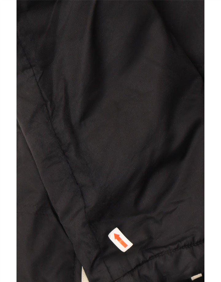 ADIDAS Womens Hooded Raincoat UK 32/34 XS Black Polyester Vintage Adidas and Second-Hand Adidas from Messina Hembry 