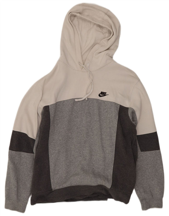 Nike Pull à capuche en coton color block multicolore moyen pour homme