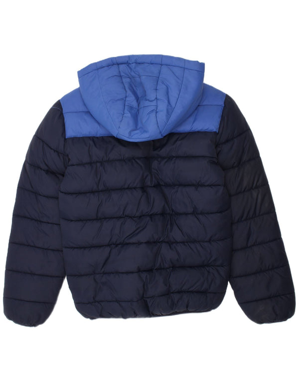 Ben Sherman Veste matelassée garçon 8-9 ans Bleu marine Colourblock Polyamide