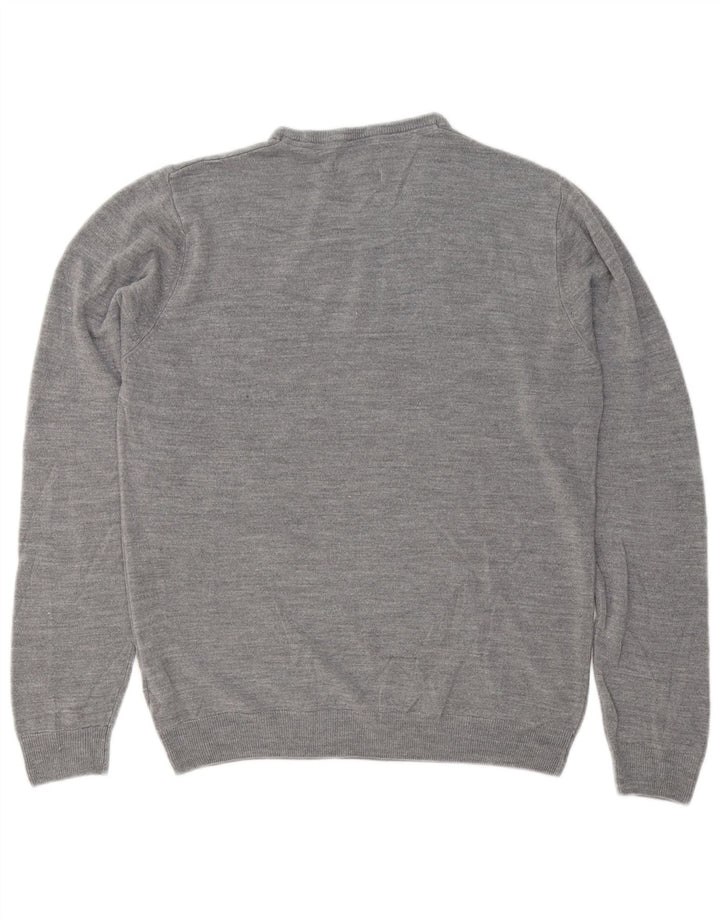 Marks & Spencer Pull à col rond coupe classique pour homme, grand gris