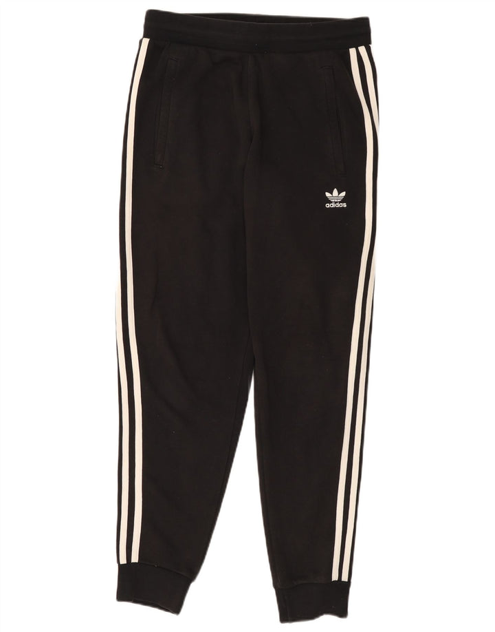 ADIDAS Pantalon de survêtement pour femme Joggers UK 14 Coton noir moyen