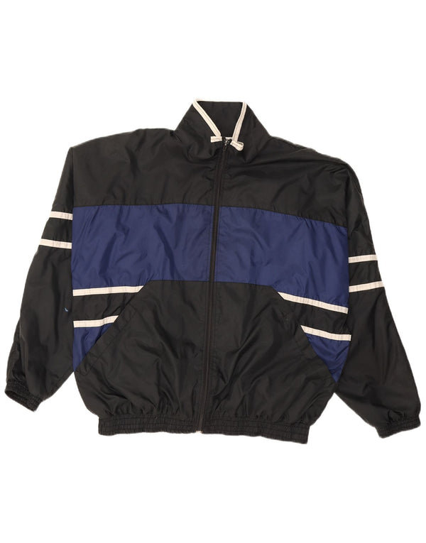 VERTICAL Veste de survêtement pour homme en nylon color block noir moyen