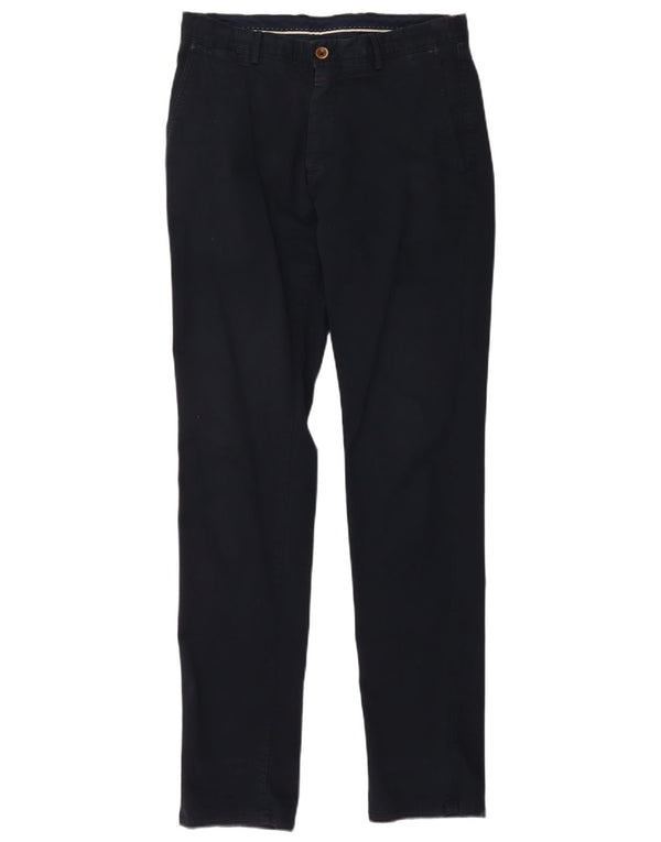 Massimo Dutti Pantalon chino coupe slim pour homme EU 40 Medium W31 L33 Bleu marine
