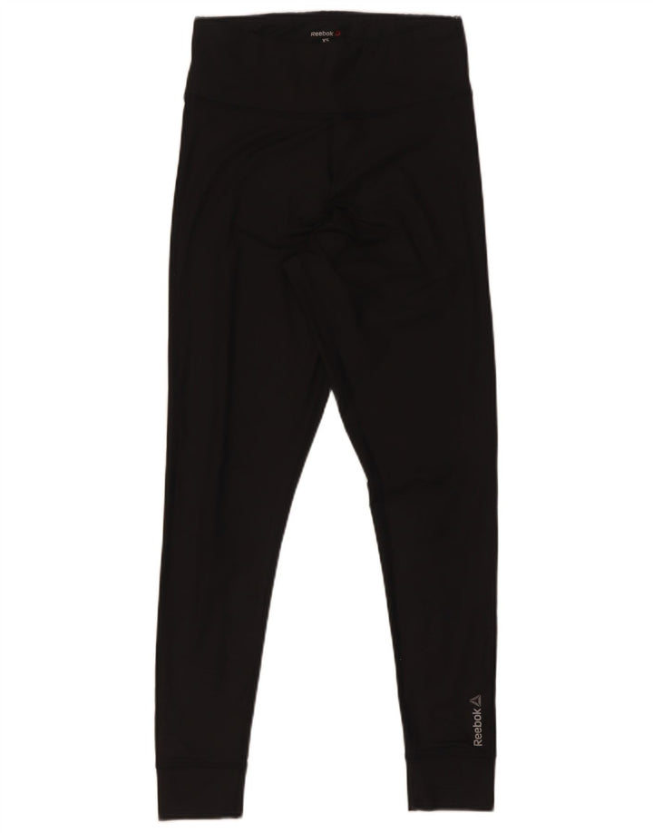 Reebok Leggings Femme UK 4/6 XS Noir
