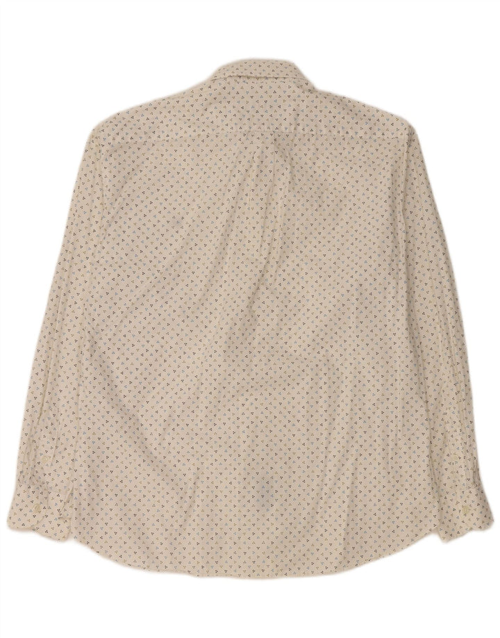 HARMONT & BLAINE Chemise Homme 3XL Coton Tacheté Blanc Cassé