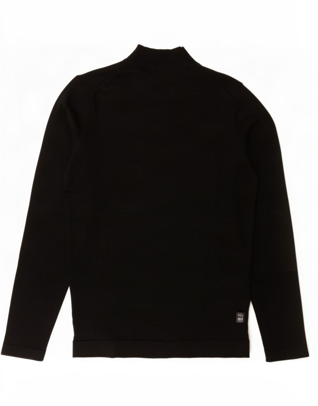 Massimo Dutti Pull à col roulé pour homme en laine noire moyenne