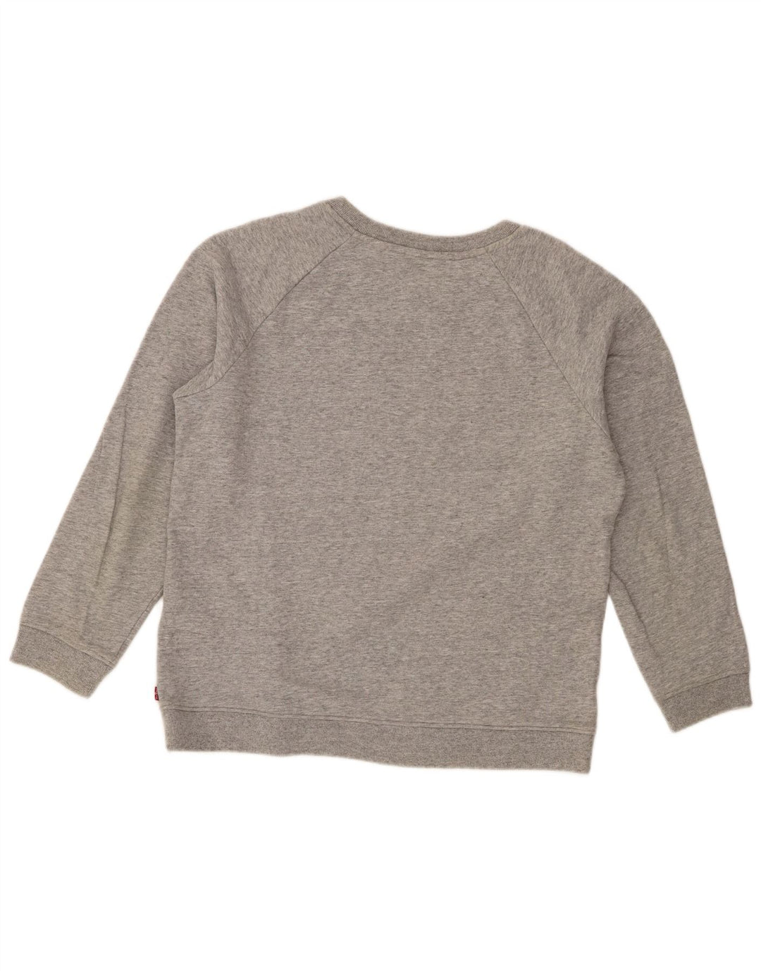 Levi's Sweat-Shirt Graphique Femme UK 44 Gris Moyen Moucheté Coton