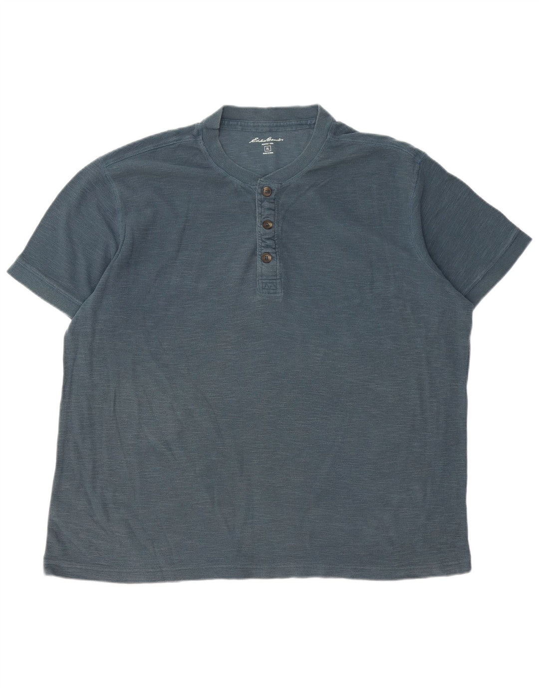 EDDIE BAUER T-Shirt Homme Top XL Bleu Coton