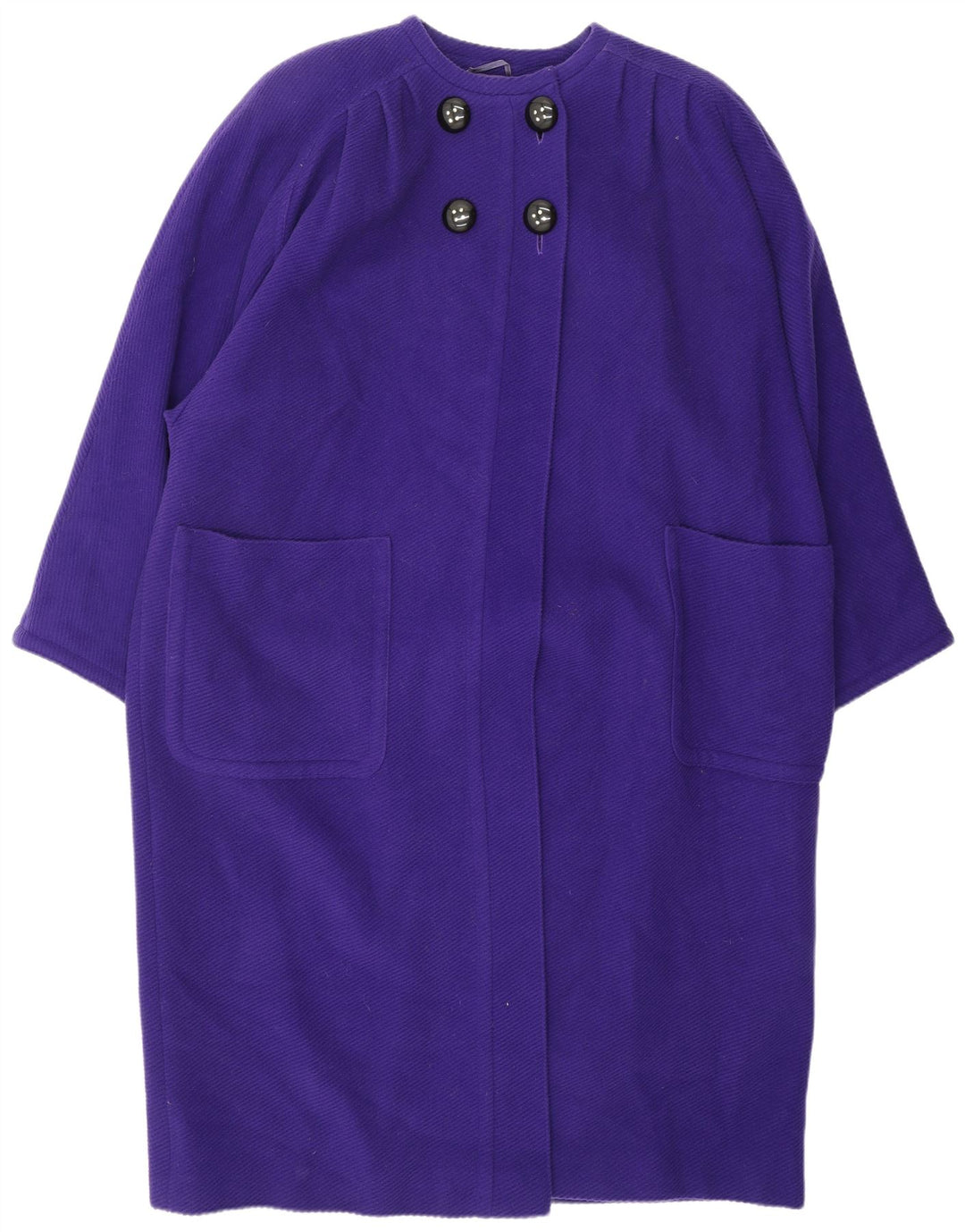 VALENTINO Manteau Miss V pour femme UK 20 2XL Violet Laine Classique