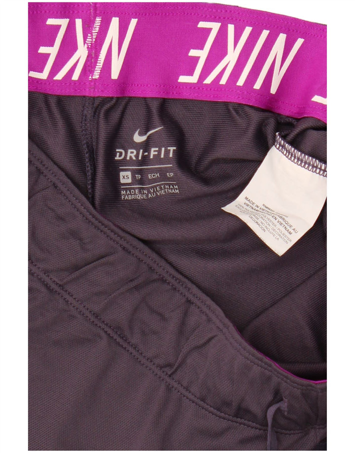 NIKE Short de sport Dri Fit pour femme UK 6 XS Violet Polyester