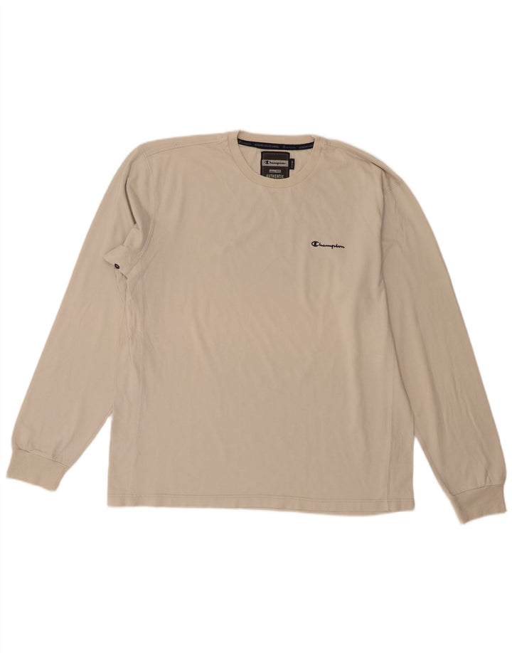 Champion Haut à manches longues XL en coton blanc cassé pour homme