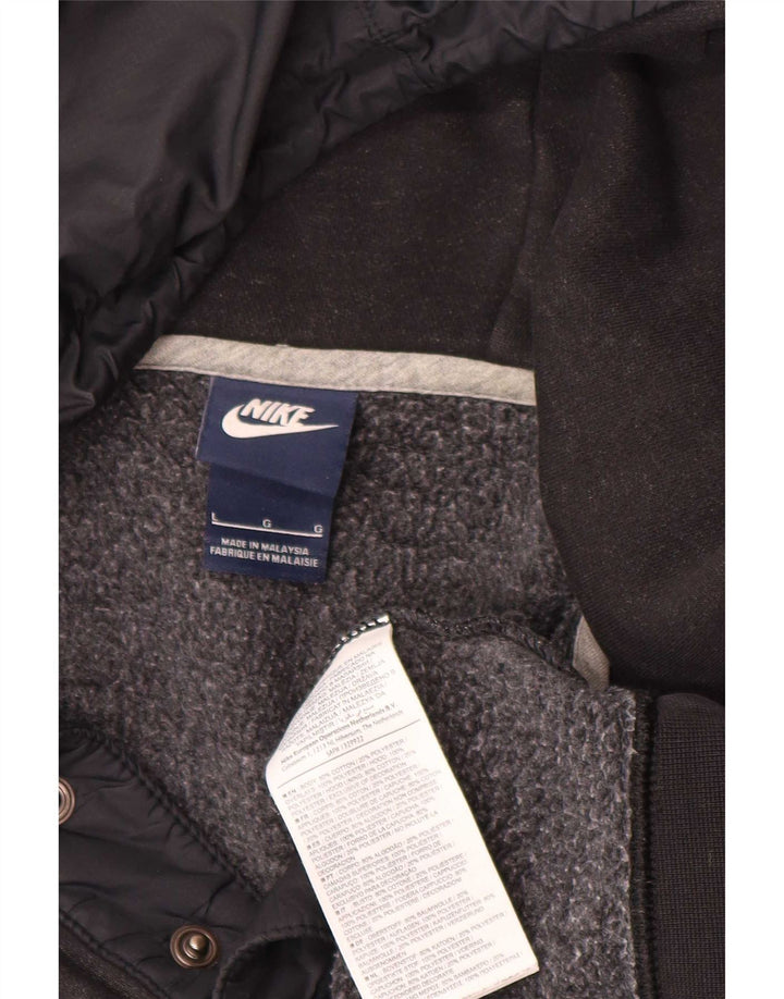 Nike Pull à capuche pour homme en coton noir Taille L