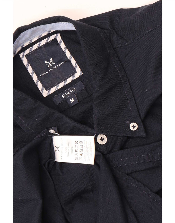 Crew Clothing Chemise Slim Fit Homme Bleu Marine Moyen Coton