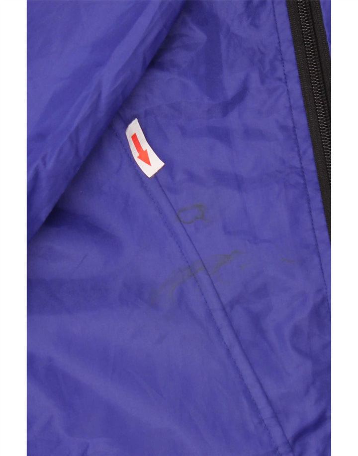 vintage Homme Pull à capuche Veste de pluie UK 40 Grand Polyester Violet