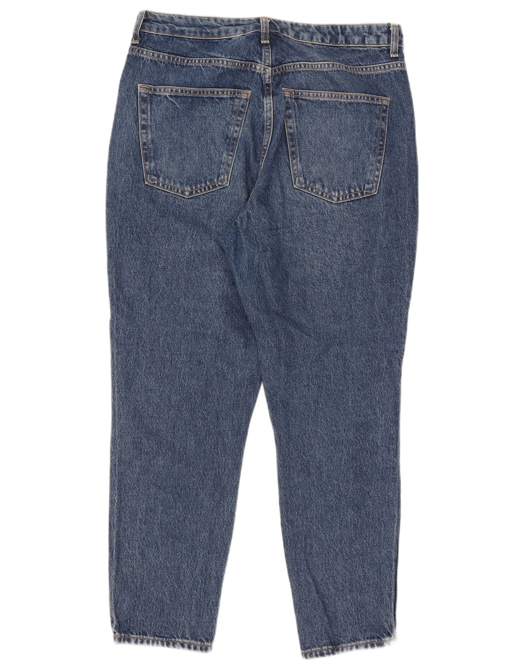 Topshop Jean Mom Fuselé Femme W32 L26 Bleu Polyester