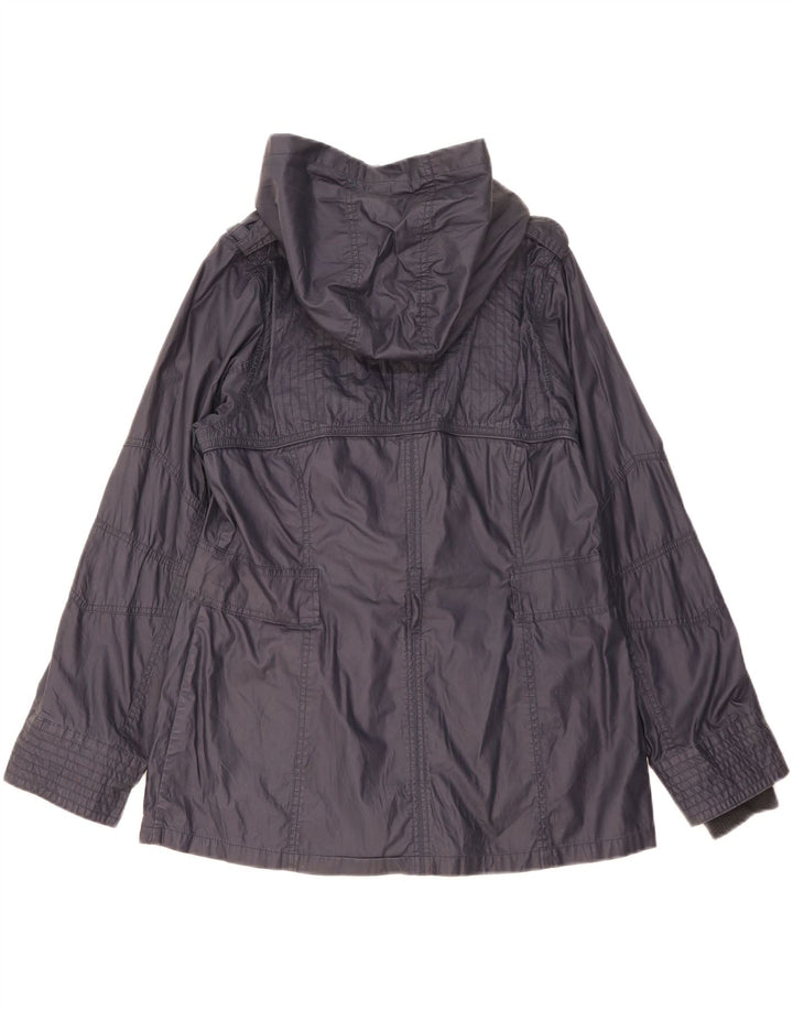 Marks & Spencer Veste utilitaire à capuche pour femme UK 16 Large Bleu marine Coton