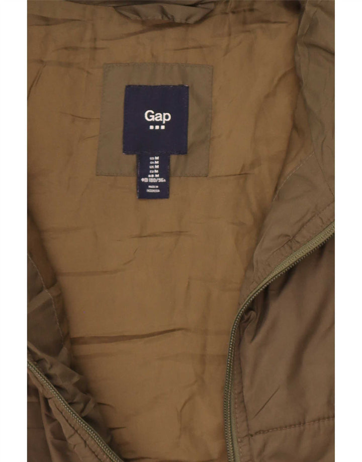 Gap Gilet rembourré pour homme UK 38 Medium Kaki Polyester