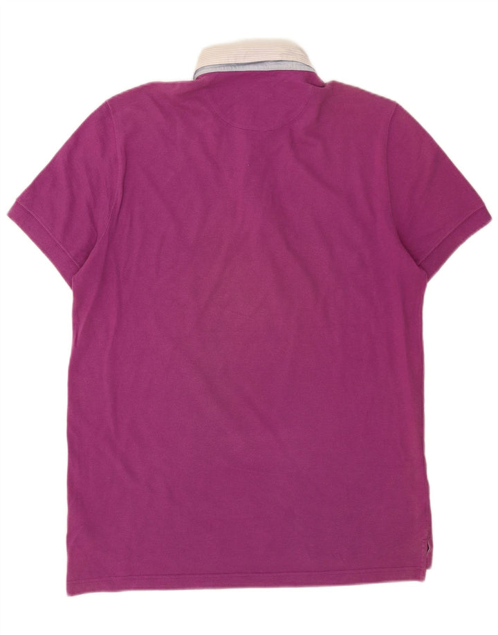 Massimo Dutti Polo Homme Rose Moyen Colourblock Coton