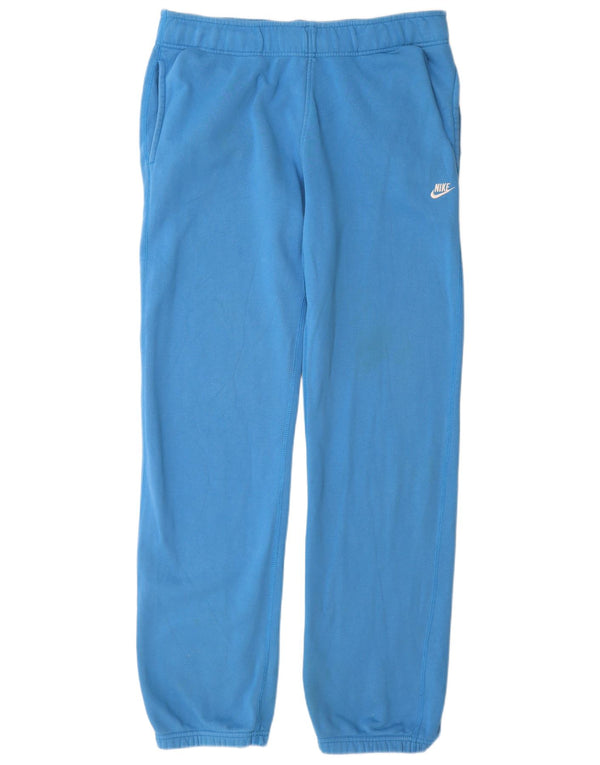 NIKE Mens Tracksuit Trousers Joggers Large Blue Cotton
