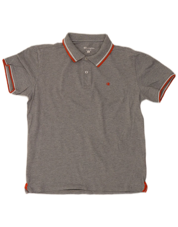 Champion Polo Heritage Fit Homme Gris Large Coton