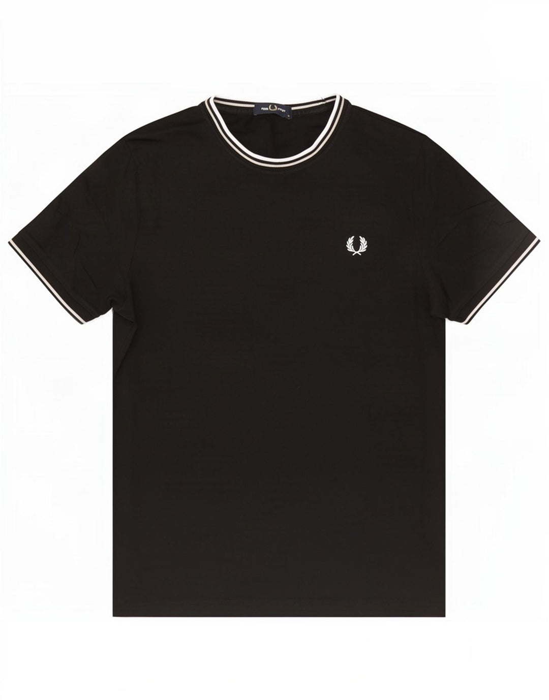 Fred Perry T-Shirt Homme Noir Moyen Coton