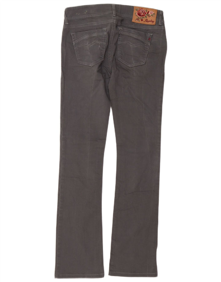 REPLAY Jean Bootcut Femme Rearmy W28 L32 Gris Coton
