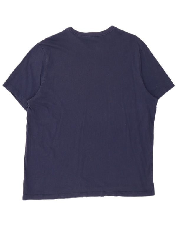 Nike T-Shirt Homme Top XL Bleu Marine Coton