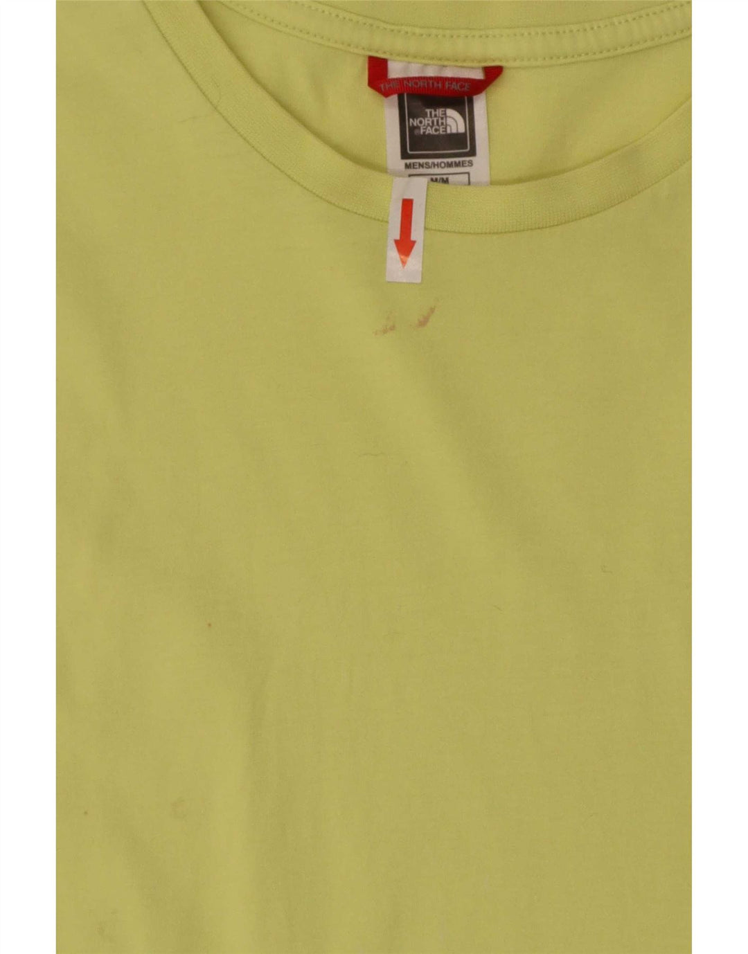 The North Face T-Shirt Homme Haut Jaune Moyen Coton