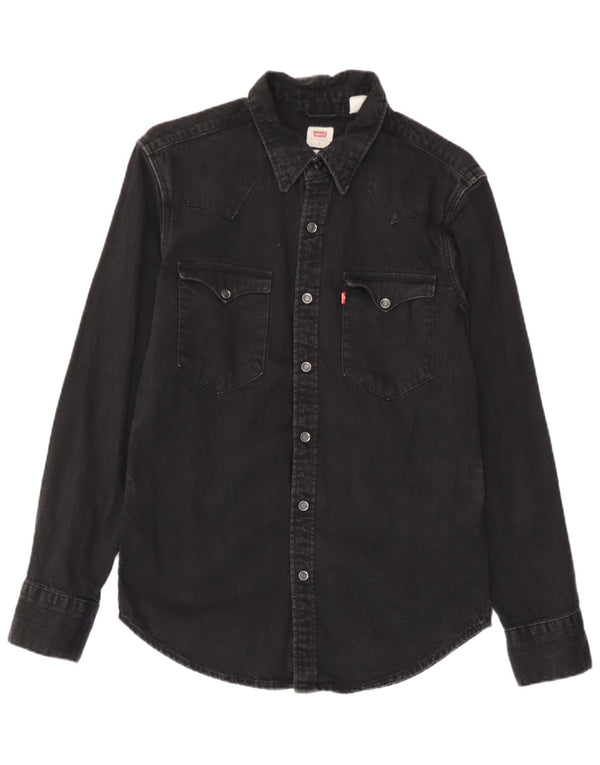 Levi's Chemise en Jean Standard Homme Noir Small Coton